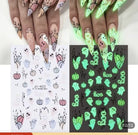 Original supplier sticker sheet and nail examples JI-H22