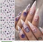 Original supplier sticker sheet and nail examples Q072